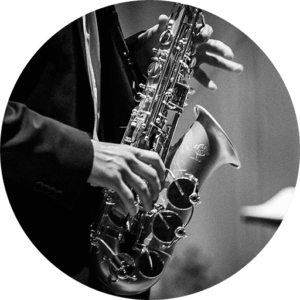 Saxophon Schwarz-Weiss
